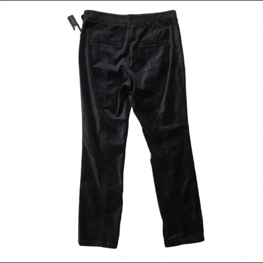 ✨NWT Anthropologie Black Velvet Slim Trousers | Size 4 | Office Chic✨ - Picture 7 of 7